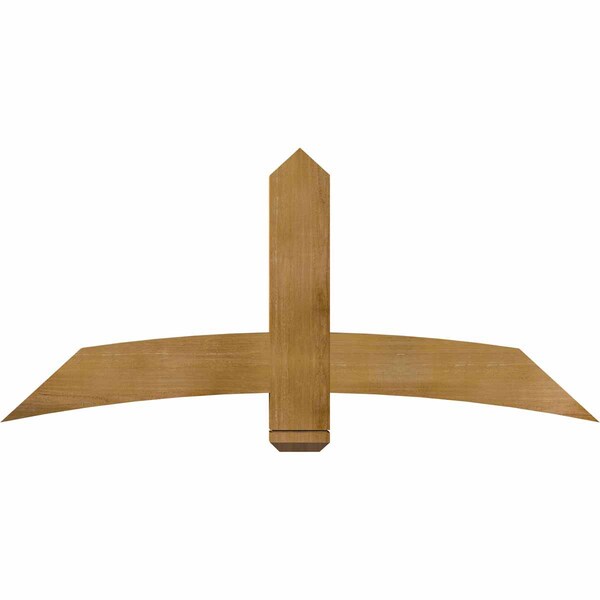 Ekena Millwork Bellingham Rough Sawn Timber Gable Bracket, Western Red Cedar, 60"W x 27"H x 4"D x 6"F, 11/12 Pitch GBW060X27X0406BEL00RWR - main